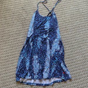 Blue Cheetah print Shirt/Dress